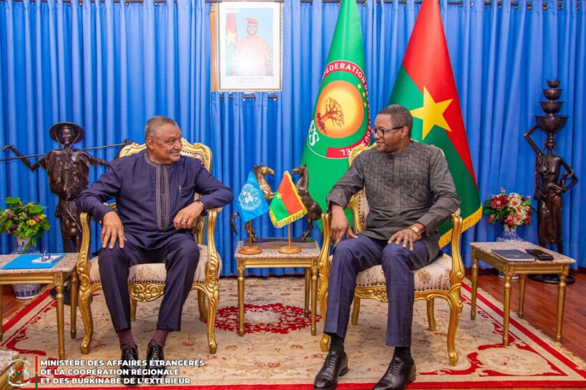 Le ministre chargé des affaires étrangères a reçu en audience une mission onusienne, 25 août 2025