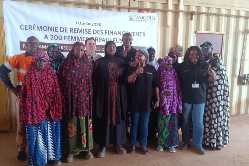 Cérémonie officielle de lancement des financements des activités génératrices de revenus de 200 femmes, ex-orpailleuses, par ESSAKANE SA, 3 août 2025