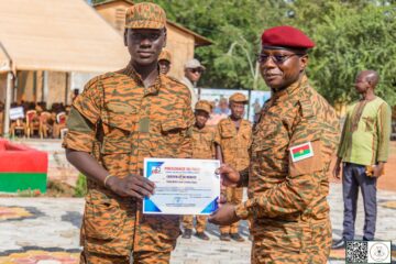 Cérémonie de clôture de la première édition du Camp vacances Faso Mêbo, 23 août 2025 à Ouagadougou