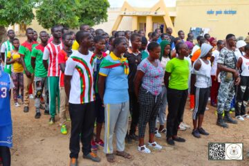 Le DIRCAB du Président du Faso a rendu visite aux bacheliers de la région du Nazinon en immersion patriotique au lycée professionnel de Manga, 25 août 2025