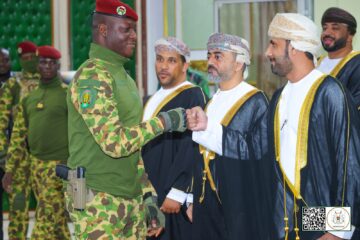 Le Président du Faso a accordé une audience au Président de la Haute autorité du Fonds souverain du Sultanat d’Oman, Son Excellence Abdulsalam Bin Mohammad Al MURSHIDI à la tête d’une forte délégation, 27 août 2025