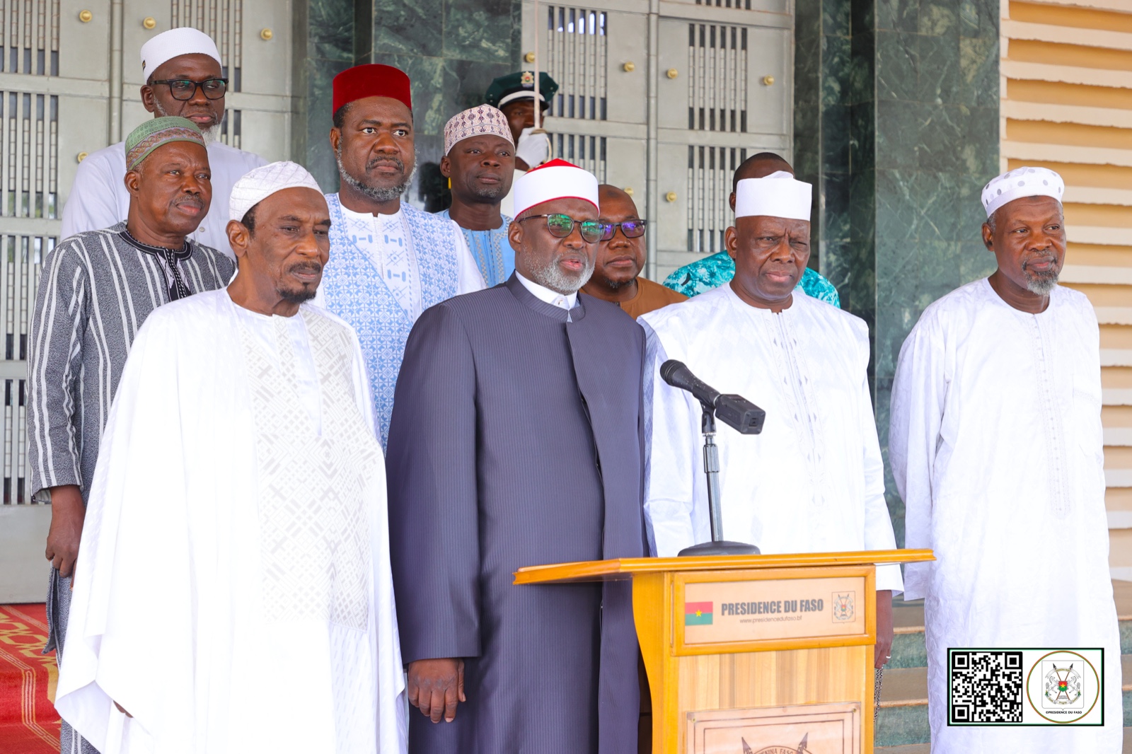 Le Chef de l'Etat, a accordé une audience au nouveau bureau de la FAIB, 29 août 2025