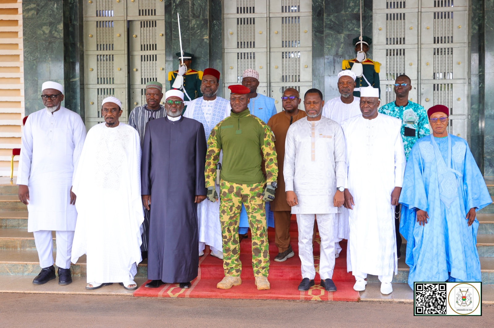 Le Chef de l'Etat, a accordé une audience au nouveau bureau de la FAIB, 29 août 2025