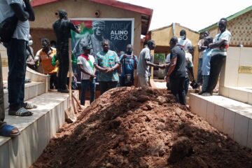 Enterrement de Alino Faso au cimetière de Gounghin à Ouagadougou, 23 août 2025