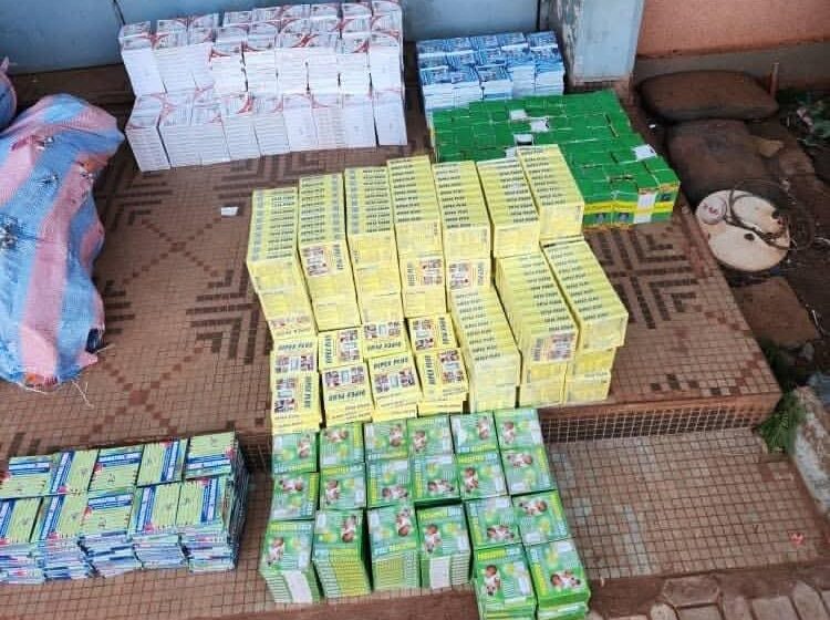 La douane a saisi une importante quantité de produits prohibés