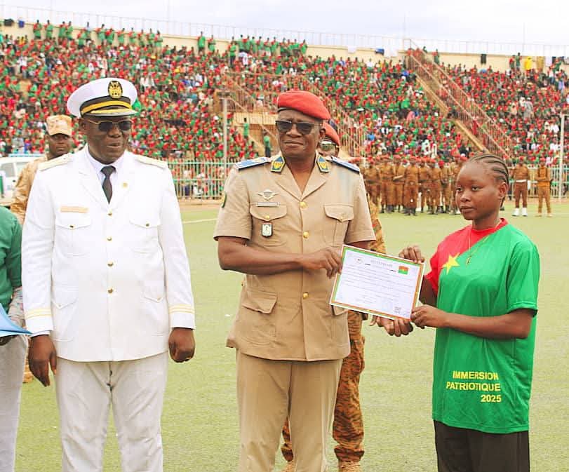 Clôture de l'immersion patriotique obligatoire 2025 dans la région du Kadiogo, 9 septembre 2025