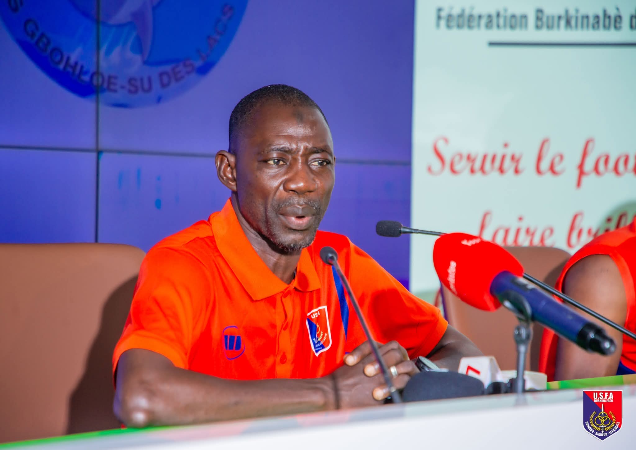 Conférence de presse d'avant match coupe de la conférence USFA contre l'AS Gbohloe-Su des Lacs du Togo, 18 septembre 2025