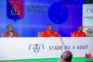 Conférence de presse d'avant match coupe de la conférence USFA contre l'AS Gbohloe-Su des Lacs du Togo, 18 septembre 2025