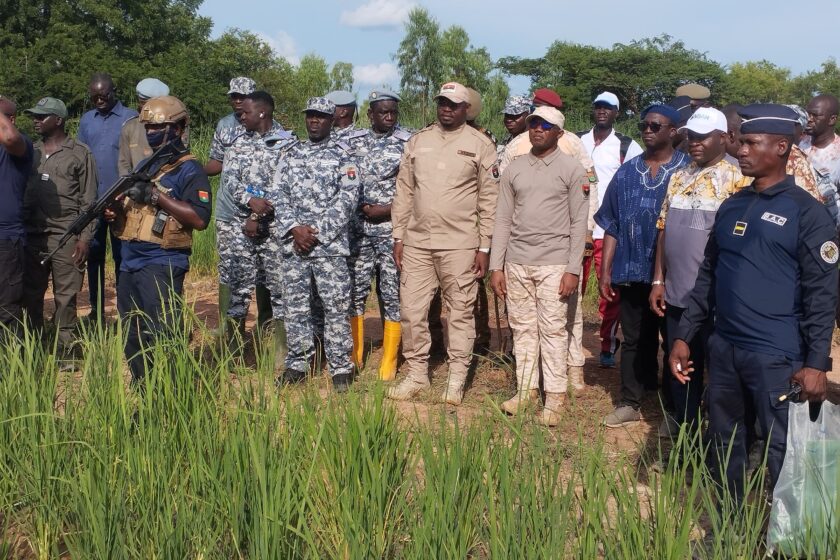 Visite des membres du gouvernement au Centre pénitentiaire agricole de Baporo, 12 septembre 2025