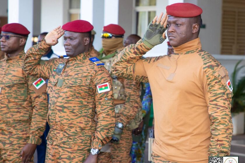 Montée des couleurs à la Présidence du Faso, 6 octobre 2025