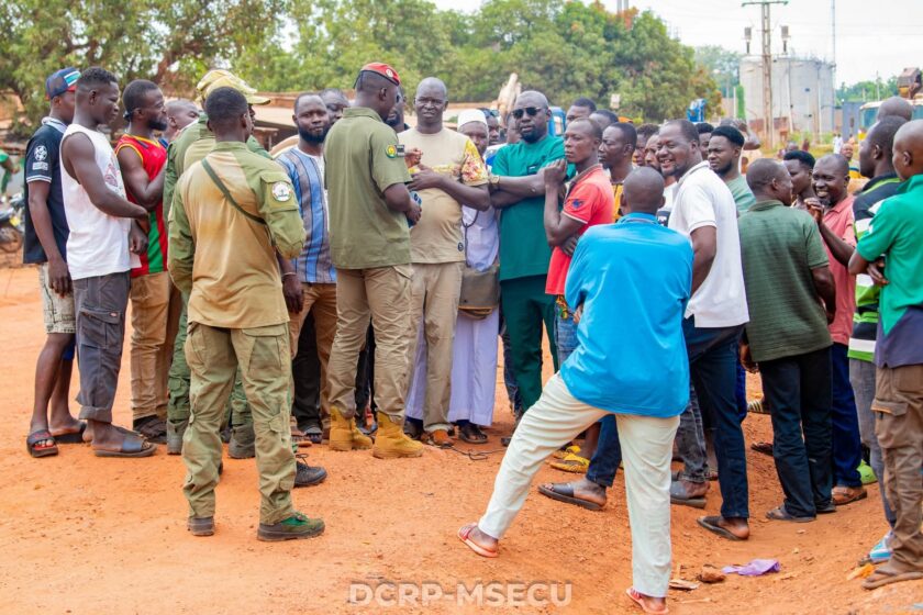 La Brigade Laabal félicite les habitants du quartier Hamdalaye de Ouagadougou, 9 octobre 2025