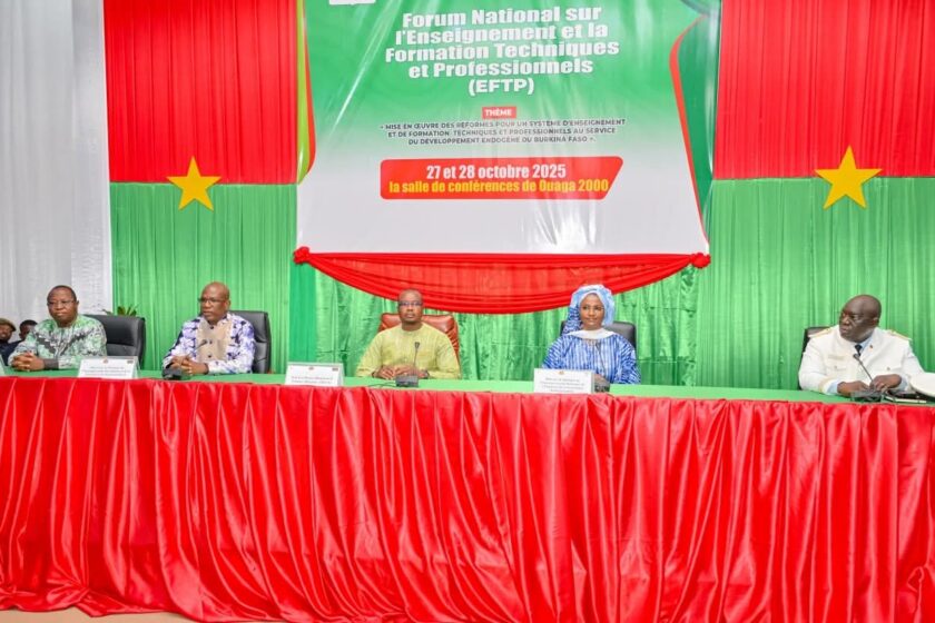 Cérémonie de lancement du Forum national sur l’Enseignement et la Formation techniques et professionnels (EFTP), 27 octobre 2025