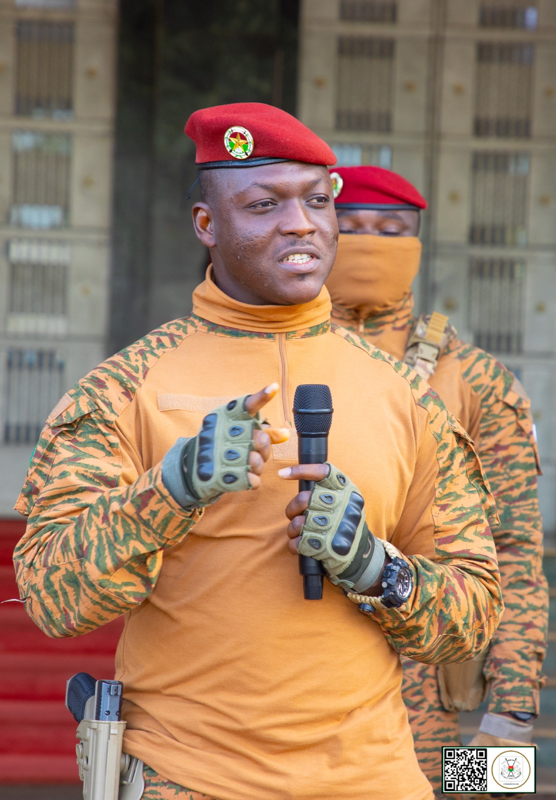 Montée des couleurs à la Présidence du Faso, 6 octobre 2025