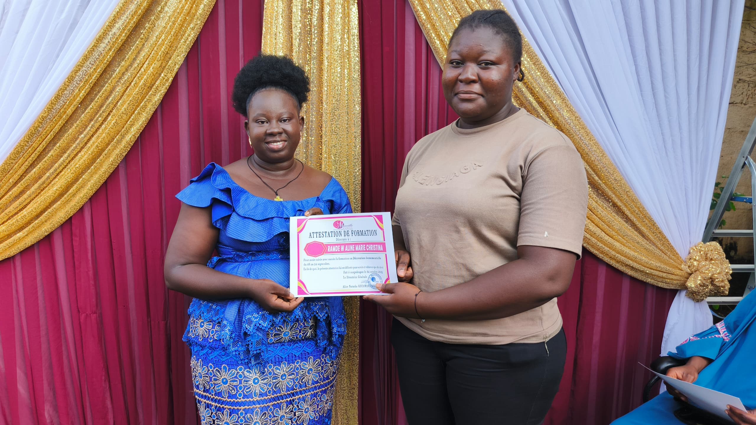 Première édition de la formation en décoration de Merveilles Envents, 11 octobre 2025