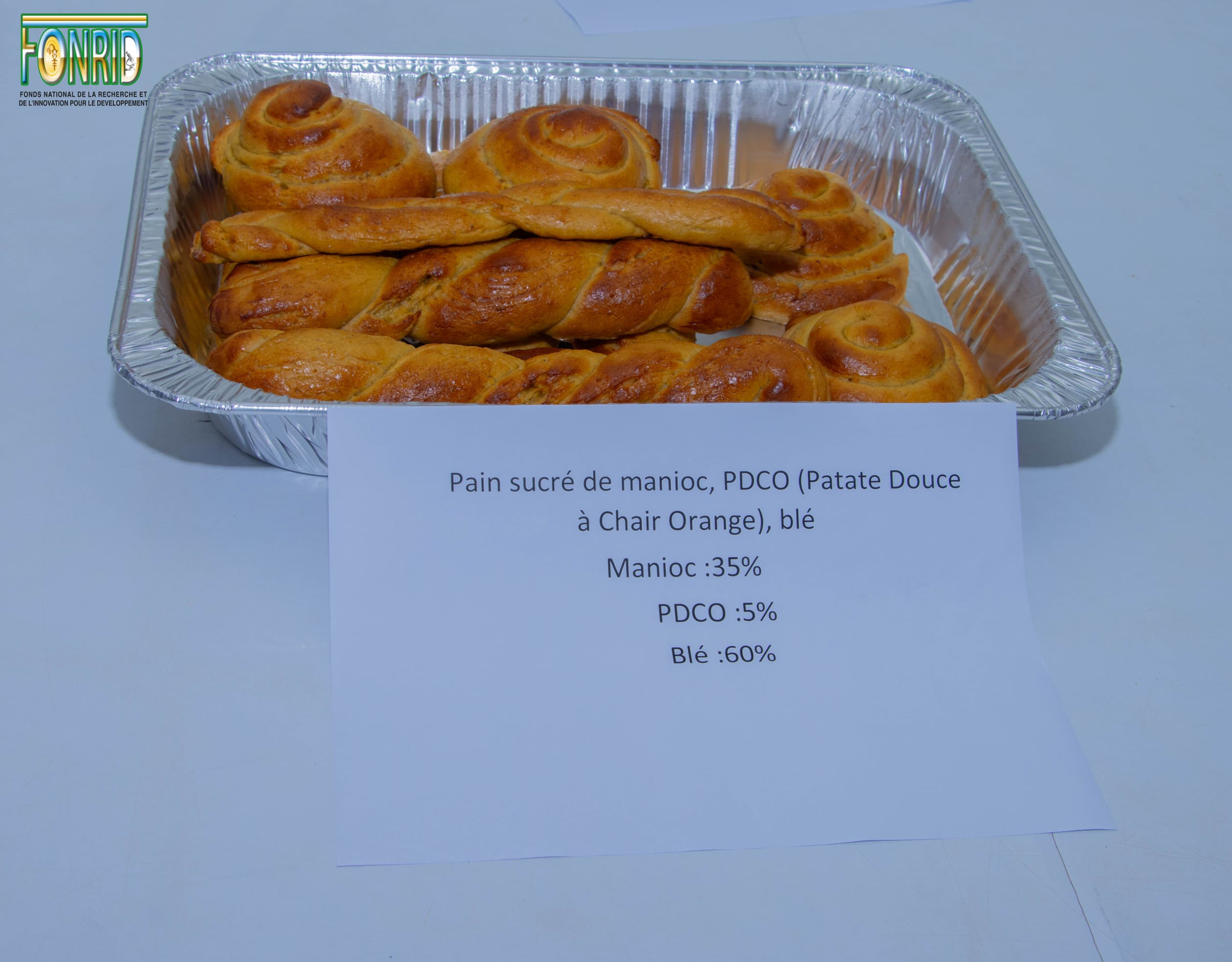 Le FONRID évalue la mise en œuvre d'un projet visant à développer une technologie de production de farine panifiable et de pain à base de manioc et de Patate douce à chair orange (PDCO) au Burkina Faso, 15 octobre 2025