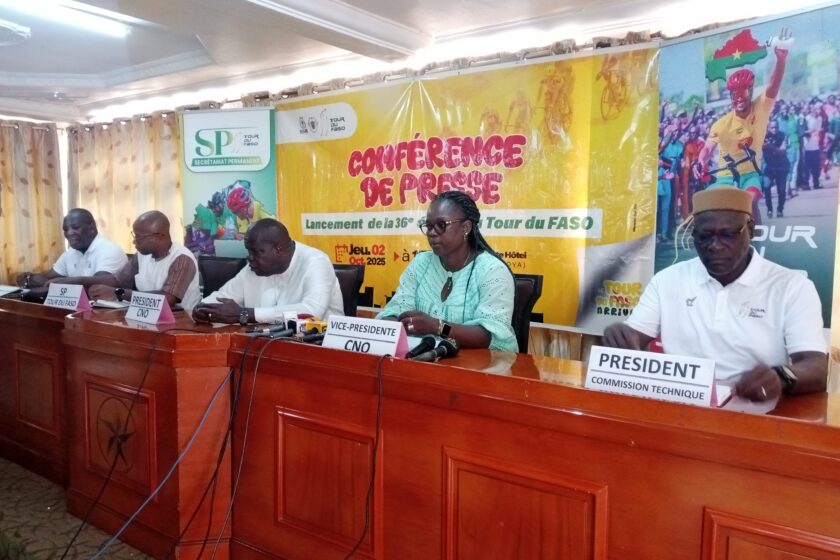 Conférence de presse du point de l'organisation du Tour du Faso 2025, 2 octobre 2025