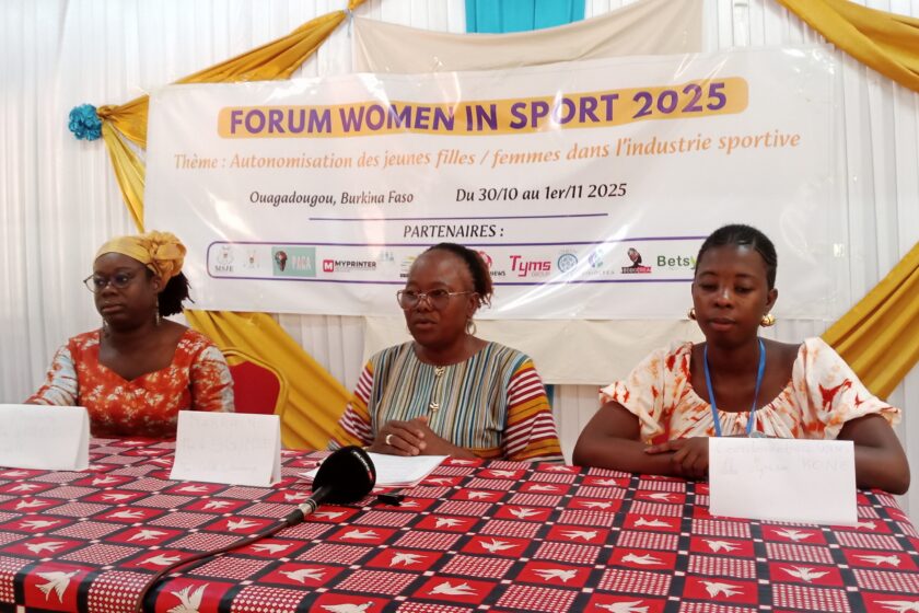 Cérémonie de lancement de la première édition du Forum Women in sport (WINS), 30 octobre 2025 à Ouahigouya
