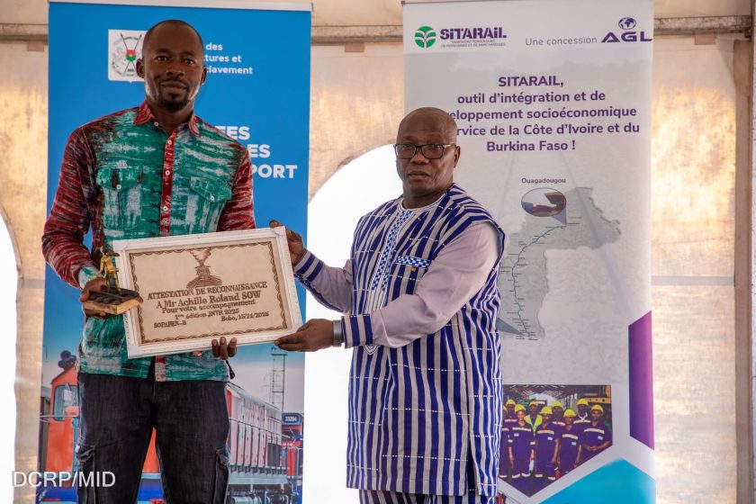 Cérémonie de clôture de la première édition des Journées Nationales du Transport par Rail (JNTR), 15 novembre 2025 à Bobo