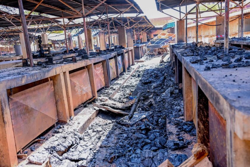 Incendie marché de Paspanga, 30 novembre 2025