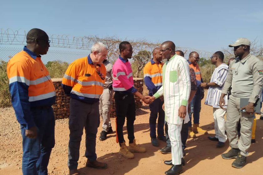 Visite du ministre chargé des Mines, Yacouba Zabré Gouba à la mine de Houndé, 13 novembre 2025
