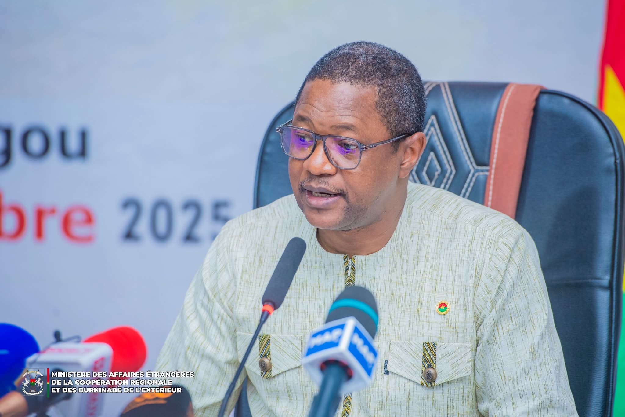 La réunion ministérielle de la cinquième session de la commission mixte de coopération entre le Burkina et le Maroc, 10 décembre 2025