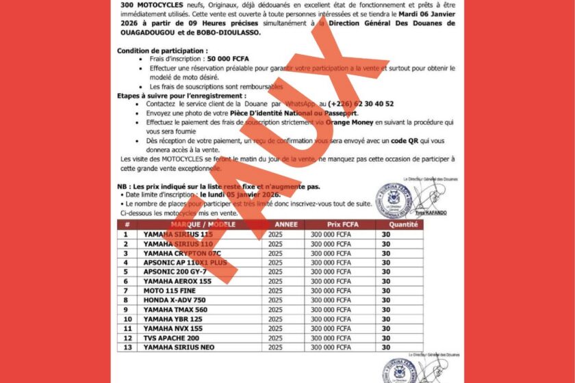 Fausses enchères vente moto