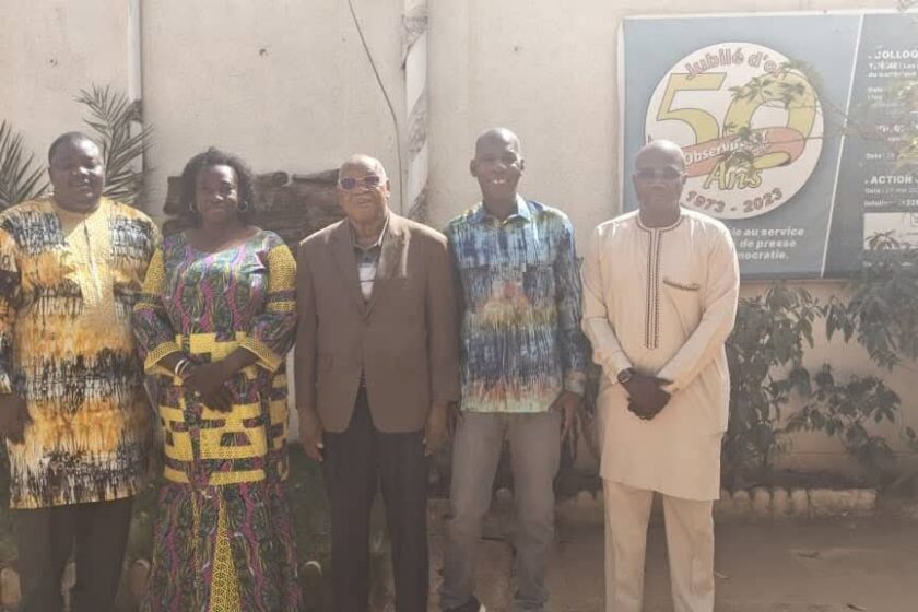 Visite du bureau de l'UCAP Burkina chez le DP de L'Observateur Paalga, 12 janvier 2026