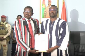 Installation du nouveau ministre de l'Enseignement secondaire, Pr Moumouni Zoungrana, 14 janvier 2026