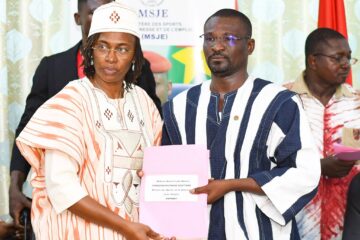 Installation de la nouvelle ministre des Sports, Lydie Pikbougoum, 14 janvier 2026