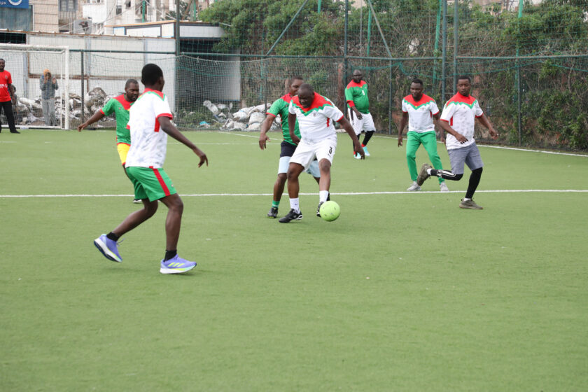 En marge de la CAN Maroc 2025, l'AJSB et l'UNSE ont joué un match à Casablanca, 4 janvier 2025