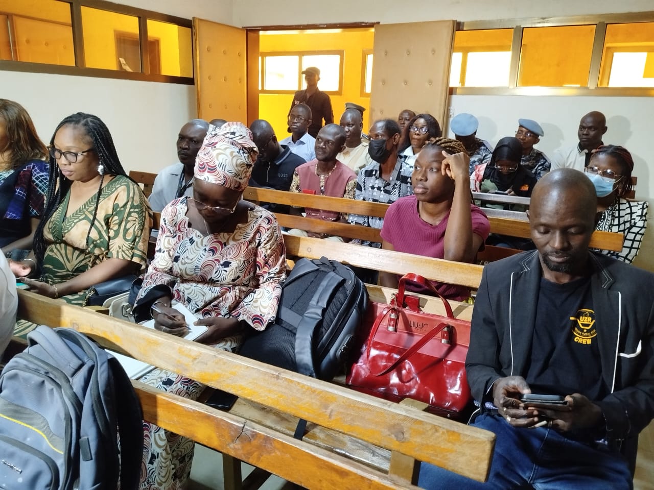 Conférence de presse de présentation d'un suspect arrêté pour assassinat deViviane Yolande Compaoré/Ouédraogo, ancienne ministre des Transports et ex-gouverneur de la région du Yadega, 19 janvier 2026