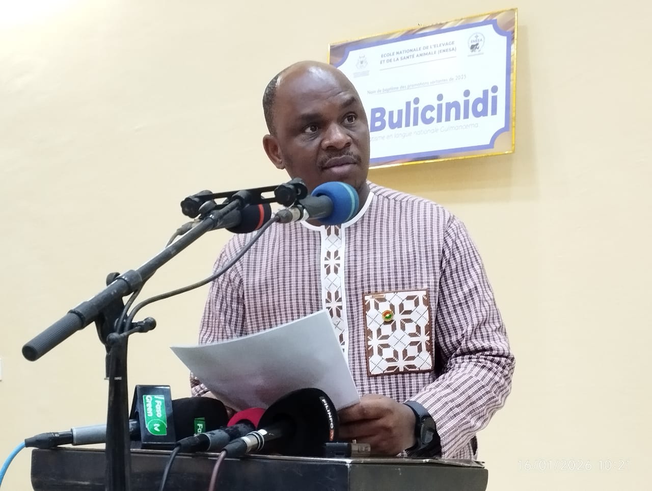 Cérémonie de sortie de promotion à l'ENESA, 16 Janvier 2026