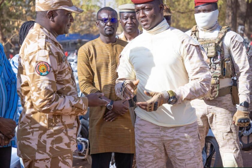 Le Président du Faso a remis 2000 motos à la Police nationale, 2 février 2026