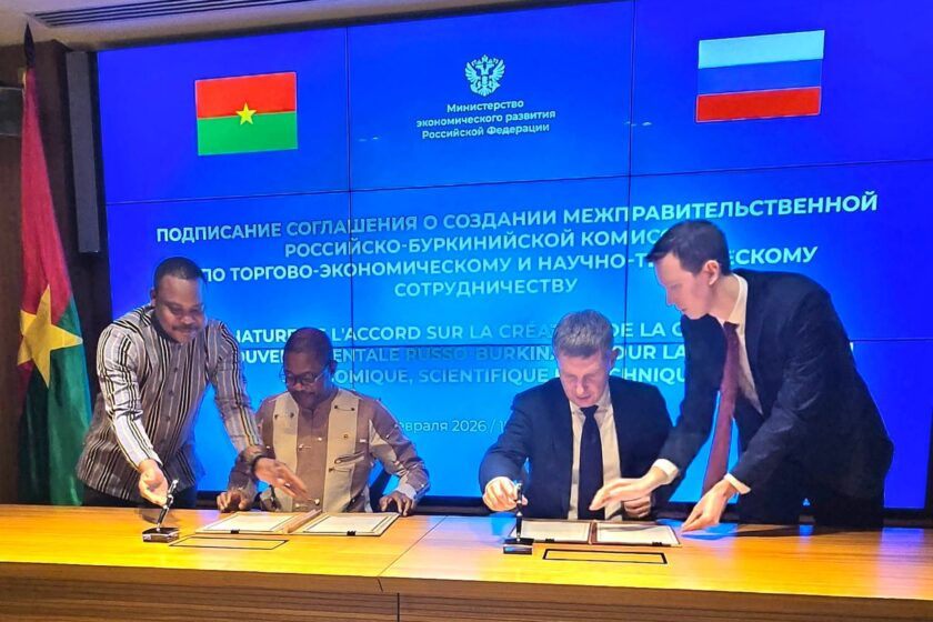 Signature d'un accord de coopération entre le Burkina et la Russie, 12 février 2026