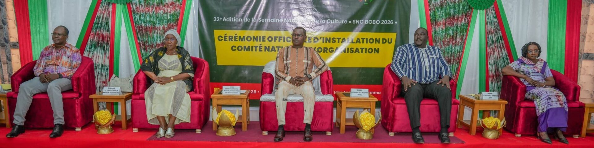 Cérémonie d'installation officielle des membres du Comité national d’organisation (CNO) de la 22e édition de la Semaine nationale de la Culture (SNC-Bobo 2026), 20 février 2025