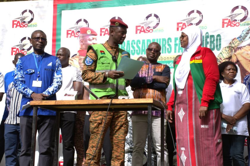 Le ministère chargé de la Transition digitale dote l'agence Faso Mêbo de la plateforme SEREYA pour la gestion des dons, 25 février 2026