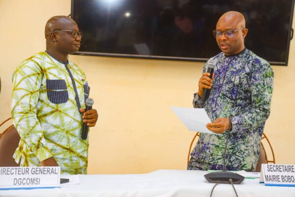 Cérémonie d'installation à la mairie de Bobo, 11 mars 2026