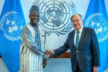Le nouvel Ambassadeur du Burkina Faso Saïdou Zongo auprès de l'ONU présente ses Lettres de créance à Antonio Guterres, 16 mars 2026