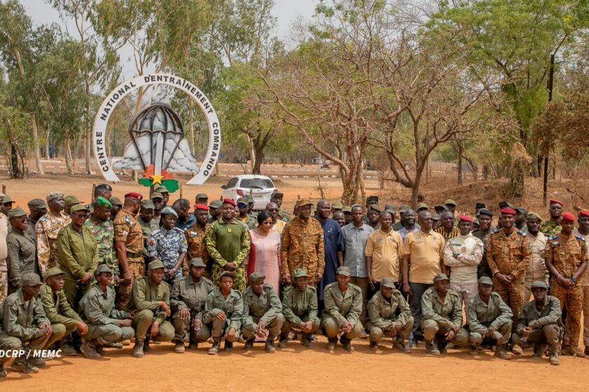 Cérémonie de sortie de l'immersion patriotique des agents de la SONASP au CNEC, 28 février 2026