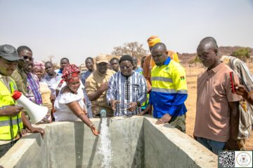 A l'occasion de la commémoration du 8 mars, le Président du Faso a remis un périmètre maraîcher aménagé à la Société coopérative Wendpanga de Boulsa, 9 mars 2026