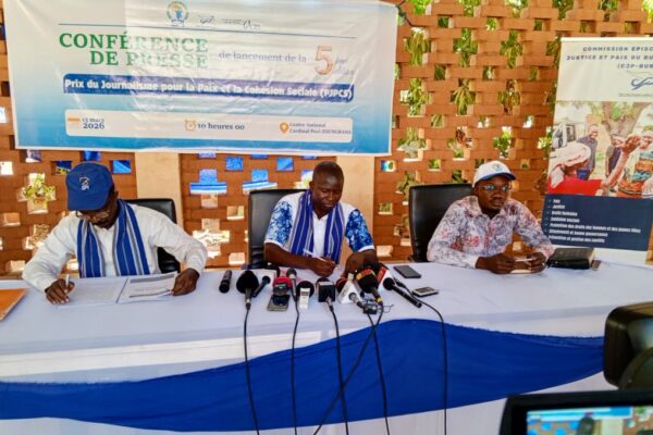 Lancement de la 5e édition du Prix du journalisme pour la paix et la cohésion sociale (PJPCS), 13 mars 2026