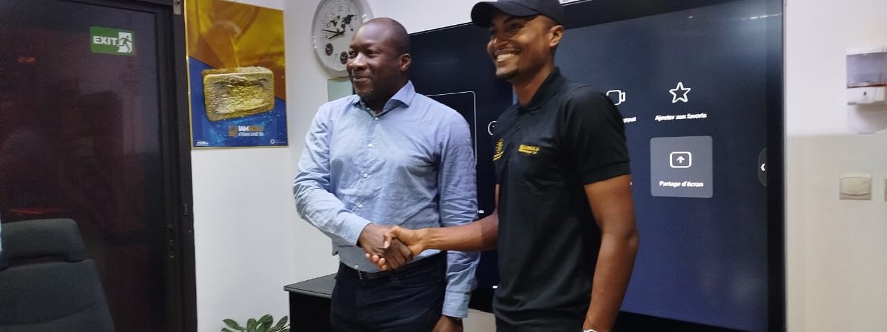 Signature de convention entre Essakane et le cycliste Paul Daumont, 19 mars 2026