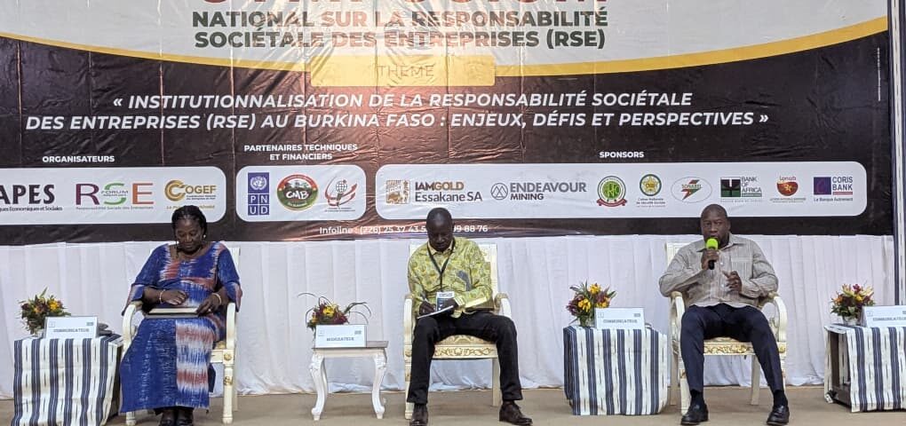 IAMGOLD Essakane SA a partagé son expérience lors du Symposium national sur la Responsabilité sociétale des Entreprises (RSE), 14 avril 2026