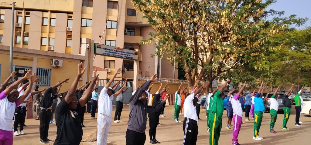 Cérémonie de lancement des séances d’aérobic du du ministère des Mines, 16 avril 2026