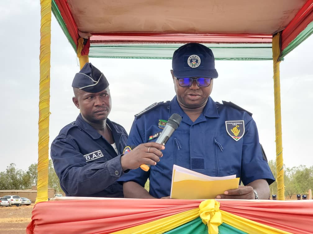 Le commissaire principal de Police Nâayilé Berkomwin Pierre Somé a officiellement pris le commandement de la CRS de Koudougou, 21 avril 2026