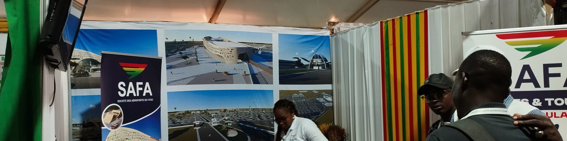 Zoom sur le stand de la Société des aéroports du Faso (SAFA) à la SNC