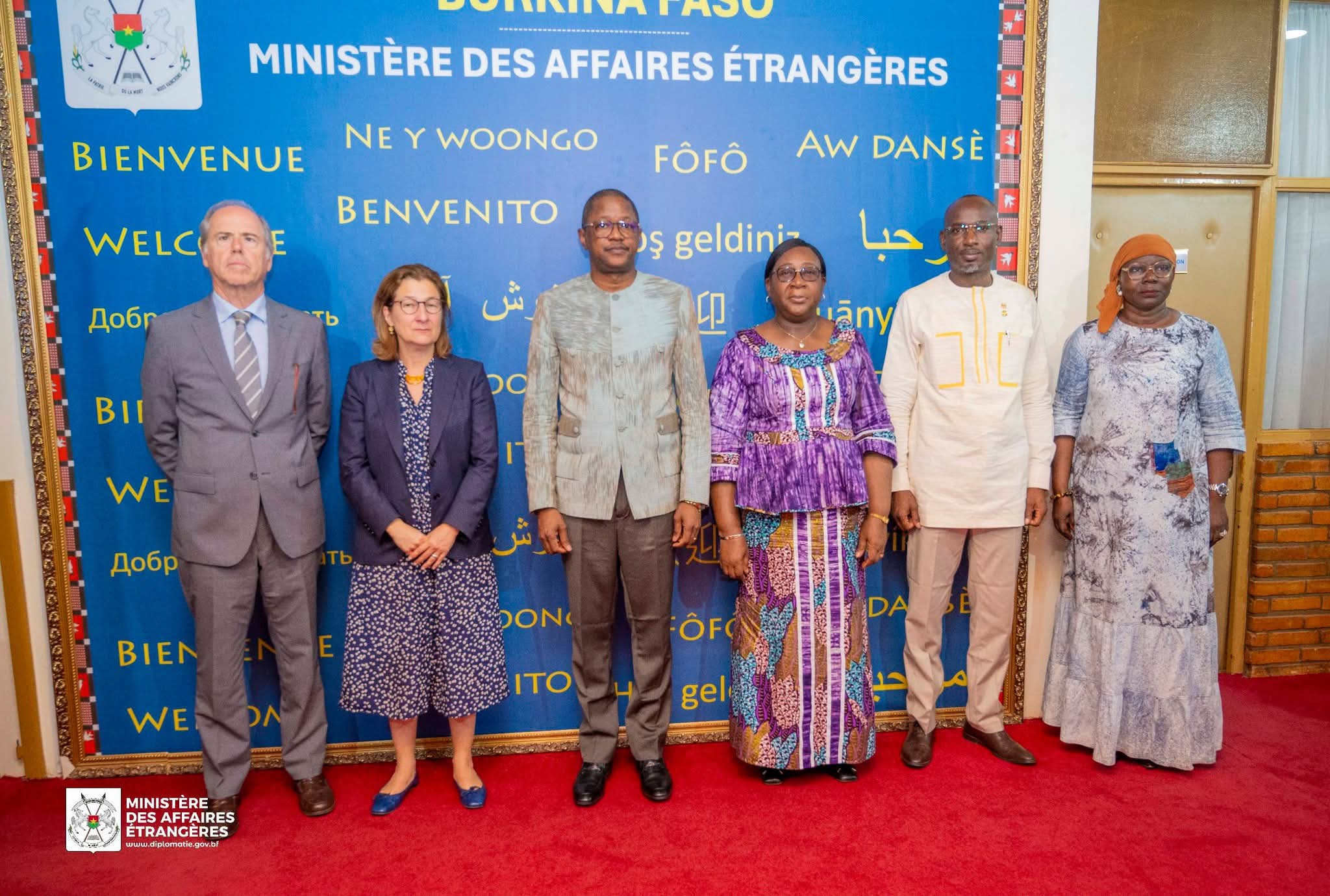 Visite d'une délégation portugaise chez le ministre des Affaires étrangères, 1er juin 2026 à Ouagadougou