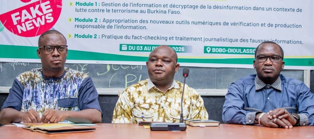 Le ministère de la communication a organisé une formation sur la lutte contre les Fake news au profit des acteurs de l'information et de la communication de l'ouest, 3 au 6 juin à Bobo