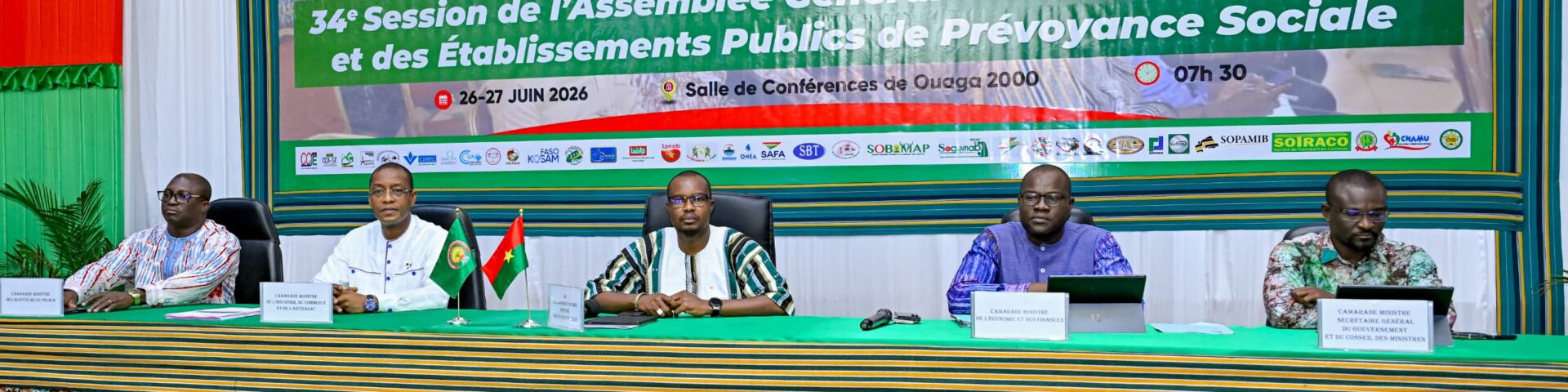Clôture de la 34e AG des sociétés d'Etat, 27 juin 2026 Ouagadougou