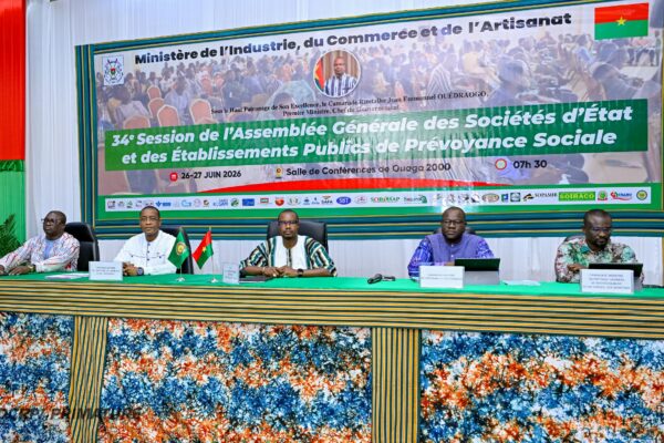 Clôture de la 34e AG des sociétés d'Etat, 27 juin 2026 Ouagadougou